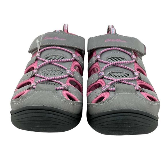 Eddie Bauer Girl's Bump Toe Sandal | Grey & Pink | Various Sizes - Picture 2 of 6